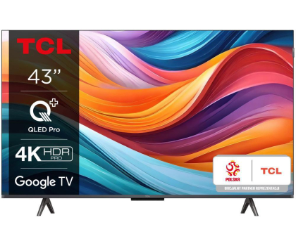 Telewizor TCL 43C655 43" QLED 4K Google TV Dolby Vision Dolby Atmos